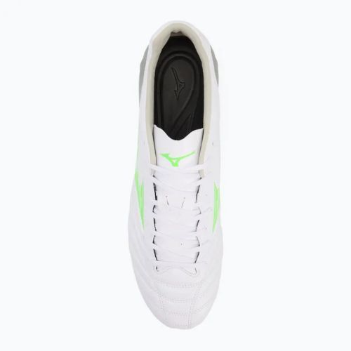 Men's football boots Mizuno Monarcida Neo III Pro Md white/neon green