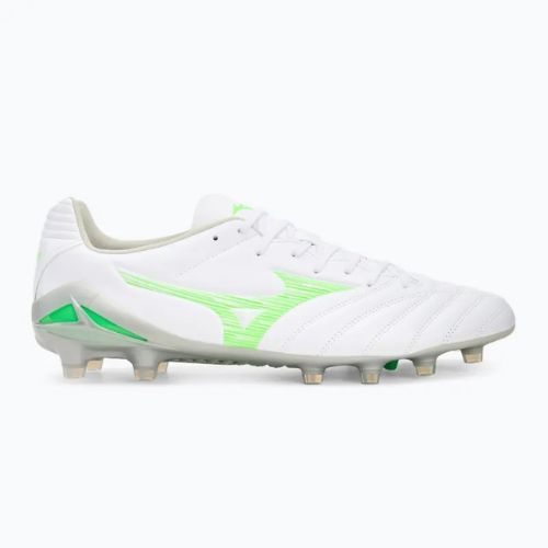 Men's football boots Mizuno Monarcida Neo III Pro Md white/neon green