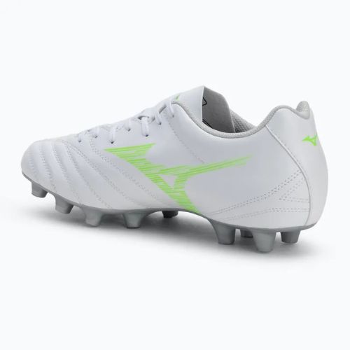 Men's football boots Mizuno Monarcida Neo III Select Md white/neon green