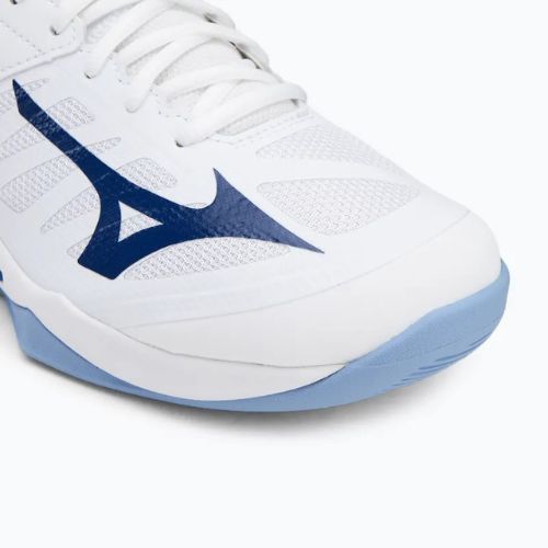 Mizuno Wave Dimension volleyball shoes white/bellwether blue/bel air blue