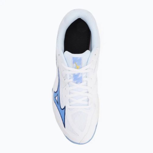 Mizuno Thunder Blade Z volleyball shoes white/bellwether blue/bel air blue