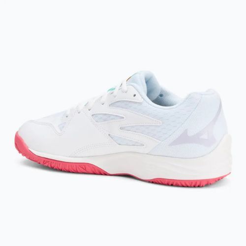 Mizuno Thunder Blade Z white/violet indigo/camellia rose volleyball shoes