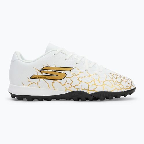 Children's football boots SKECHERS Skx_1.5 Youth Jr TF white/gold