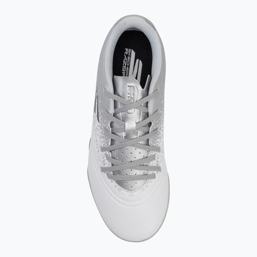 Children's football boots SKECHERS Razor 1.5 Youth Jr TF white/silver