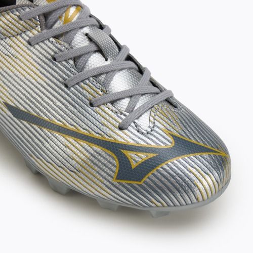 Children's football boots Mizuno α II Select Jr Md galaxy silver/8605 c/gold