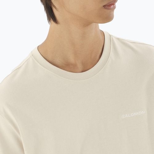 Men's T-shirt Salomon Logo Tee rainy day