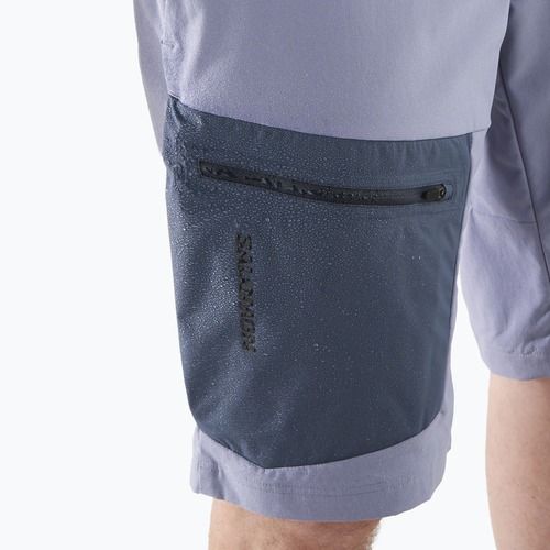 Men's Salomon Outerpath Utility blue granite / blue nights trekking shorts