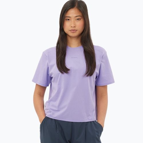 Women's Salomon Trackline T-shirt SS violet tulip