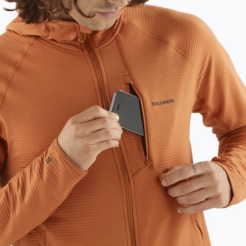 Men's Salomon Sntial Lightwarm Hybrid sierra trekking sweatshirt