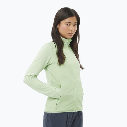 Women's trekking sweatshirt Salomon Sntial Lightwarm Hybrid sea foam