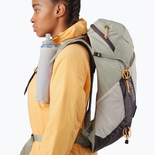 Women's hiking backpack Salomon Aerotrek 18 l M-L seagrass/silver cloud/nine iron