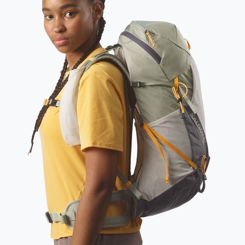 Women's hiking backpack Salomon Aerotrek 28 l S-M seagrass/silver cloud/nine iron