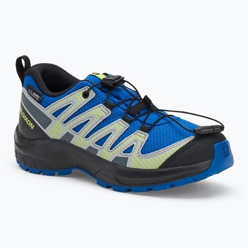 Children's hiking boots Salomon XA PRO V8 WP nautical blue/black/sharp green