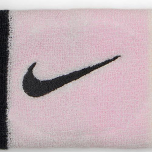 Nike Swoosh Doublewide Wristbands 2 pcs pink foam/coconut milk/black