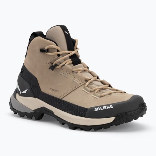 Salewa women's trekking boots Puez Leather Mid Ptx quicksand / onyx