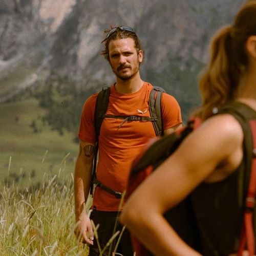 Salewa Puez Dry bombay brown men's trekking shirt