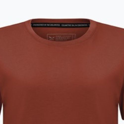 Salewa women's T-shirt Eagle Logo Patch 1980 etruscan red