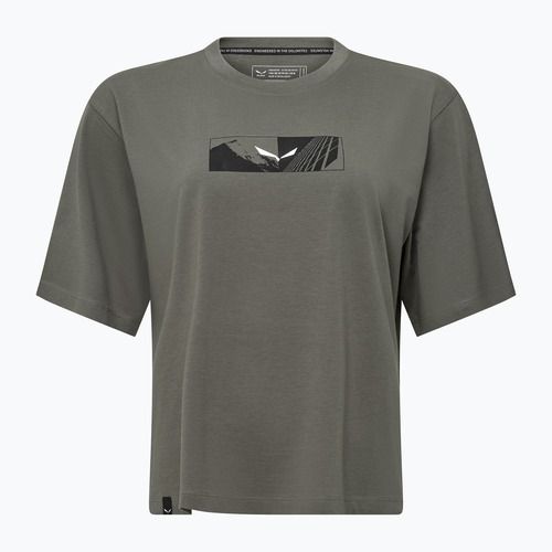 Women's Salewa Eagle Hybrid Loose faded green T-shirt