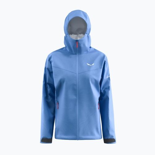 Salewa women's rain jacket Puez Aqua 4 PTX 2.5L morning blue
