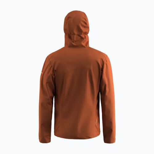 Salewa men's rain jacket Puez Aqua 4 PTX 2.5L bombay brown/0910