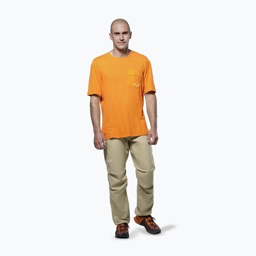 Salewa men's Agner Hemp/Dst turmeric trekking shirt