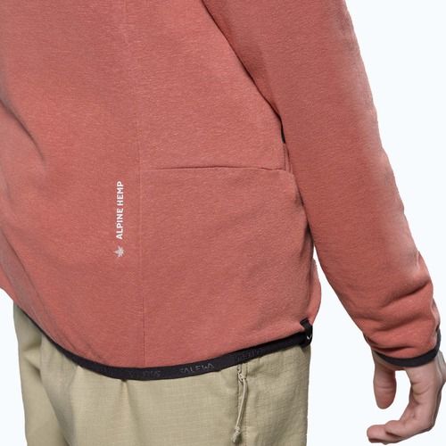 Salewa women's trekking sweatshirt Agner Hemp 2 Hooded etruscan red