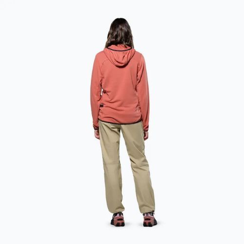 Salewa women's trekking sweatshirt Agner Hemp 2 Hooded etruscan red