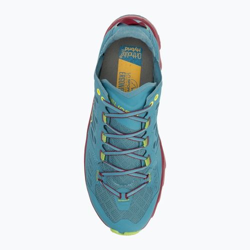 La Sportiva women's running shoe Helios III topaz/red plum