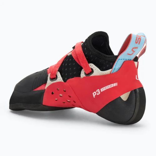 La Sportiva Solution Comp hibiscus/ malibu blue women's climbing shoe