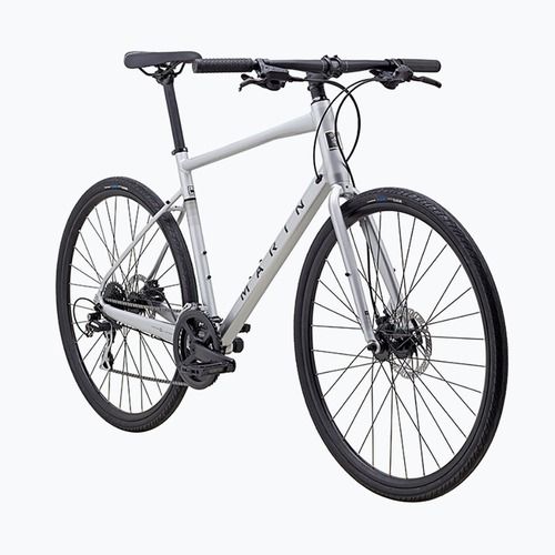 Men's cross bicycle Marin Fairfax 2 700C gloss silver/black