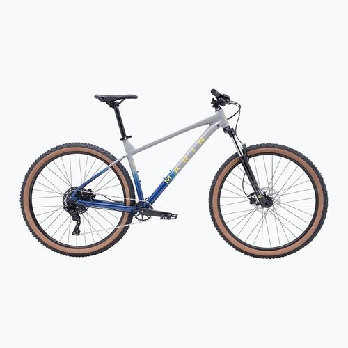 Mountain bicycle Marin Bobcat Trail 3 27.5 gloss gray/blue/yellow