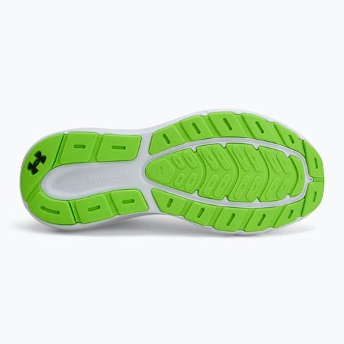 Men's running shoes Under Armour Charged Rogue 5 white/black/hyper green