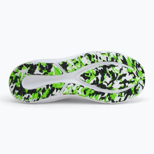 Men's running shoes Under Armour Charged Pursuit 4 white/black/hyper green