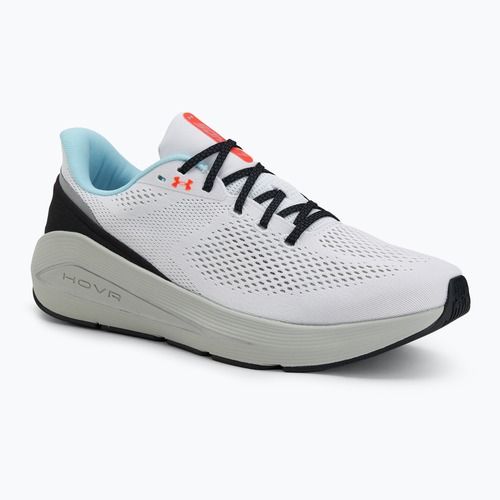 Men's running shoes Under Armour Sonic 7 white/hydro green/metallic silver