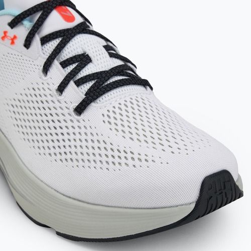 Men's running shoes Under Armour Sonic 7 white/hydro green/metallic silver