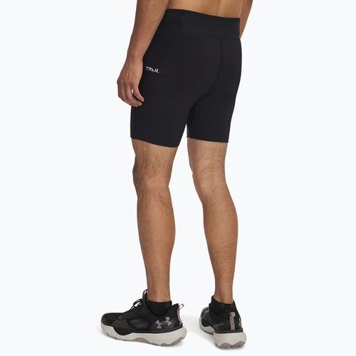 Men's running leggings Under Armour Trail Launch Pro Half Tight black/reflective