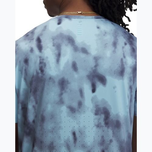 Men's running T-shirt Under Armour Launch Elite Print stream/reflective