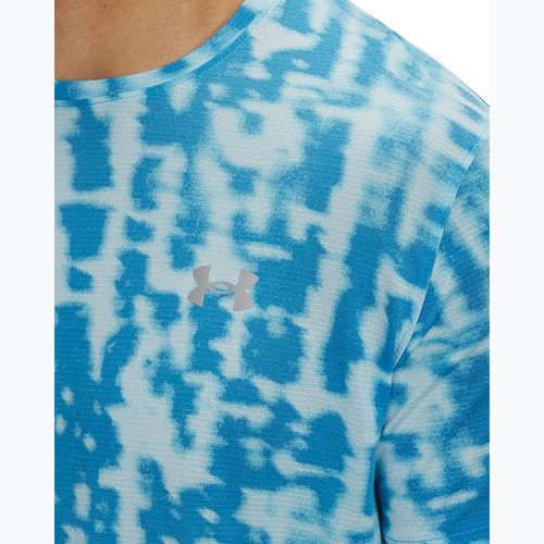 Men's running T-shirt Under Armour Launch Printed stream/reflective