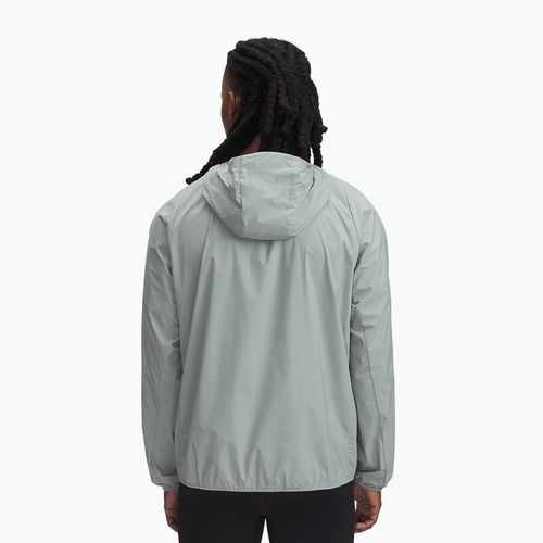 Men's running jacket Under Armour Launch Lightweight silica green/hydro green