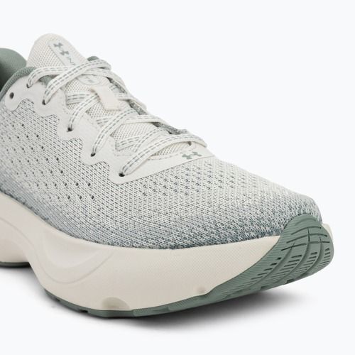 Women's running shoes Under Armour Infinite white quartz/silica green/metallic silica