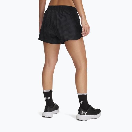 Women's running shorts Under Armour Fly By 3" Novelty black / reflective