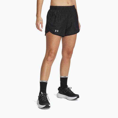 Women's running shorts Under Armour Fly By 3" Novelty black / reflective
