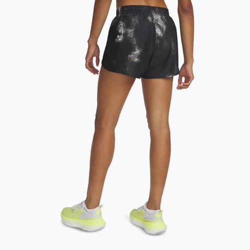 Women's running shorts Under Armour Fly By 3" Printed black / reflective