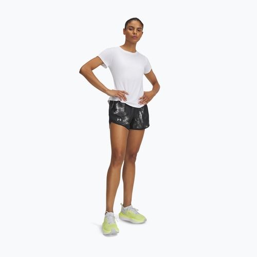 Women's running shorts Under Armour Fly By 3" Printed black / reflective
