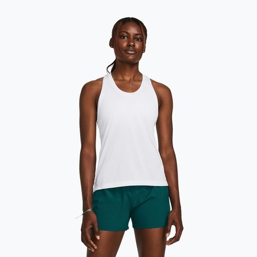 Women's running tank top Under Armour Launch Singlet white/reflective