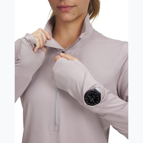 Women's running longsleeve Under Armour Launch Pro Half Zip gray dawn/reflective
