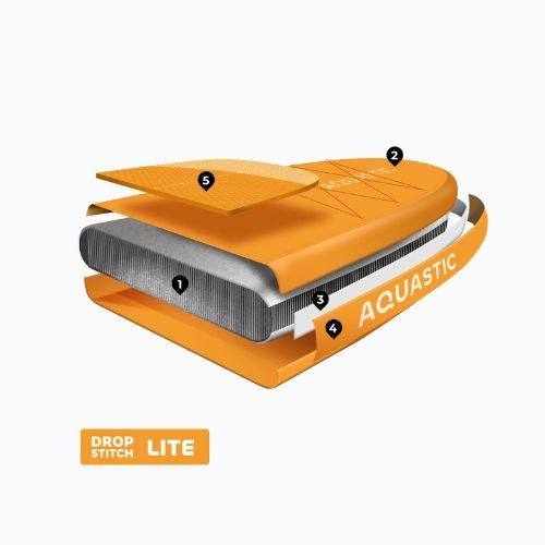 Inflatable board set SUP AQUASTIC This 12'0" orange