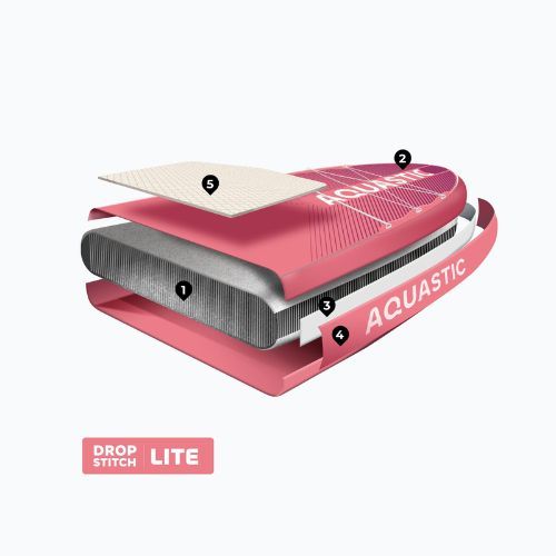 SUP board AQUASTIC Perth Pro 11'2" all-round pink