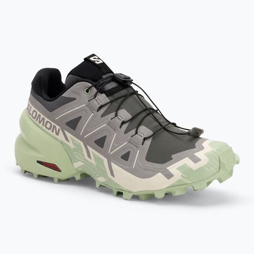 Women's running shoes Salomon Speedcross 6 castlerock/vanilla ice/smoke green