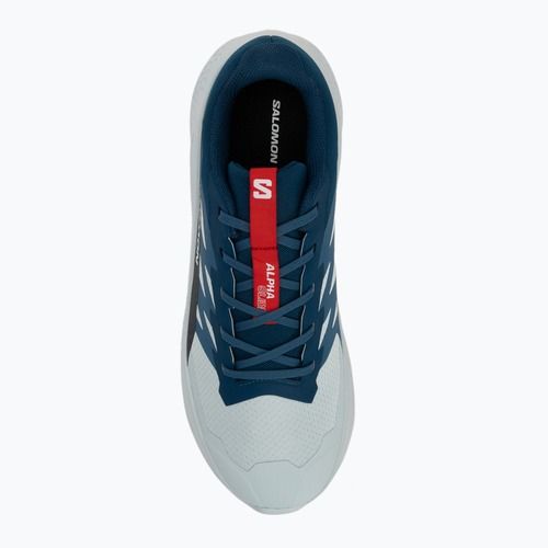 Men's running shoes Salomon Alphaglide ballad blue/dark blue/fiery red
